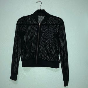 Mesh workout jacket